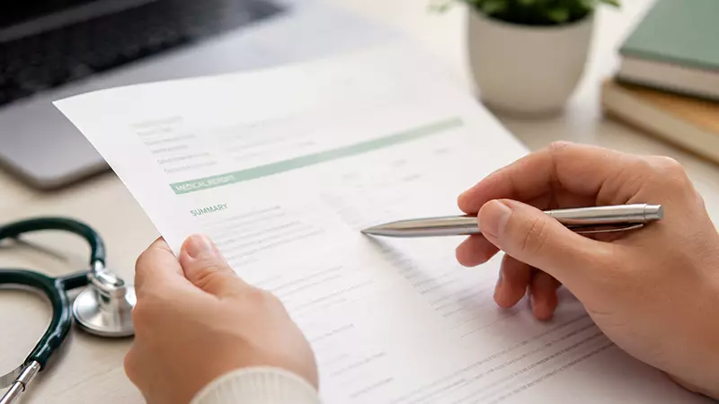 Pessoa afastada do trabalho por doença